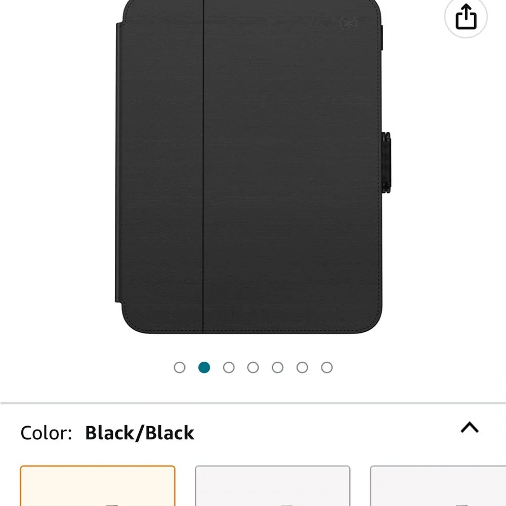 Speck Balance Folio Storage for apple pencil.Multi angle stand. BNIB!! Black